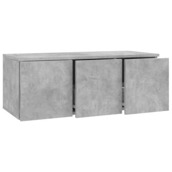 Tv-meubel 80x34x30 cm bewerkt hout betongrijs 6