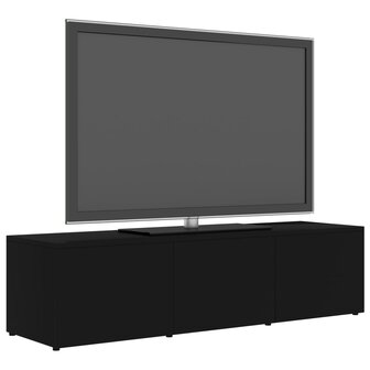 Tv-meubel 120x34x30 cm bewerkt hout zwart 3