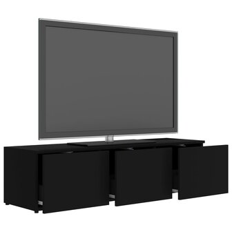 Tv-meubel 120x34x30 cm bewerkt hout zwart 7