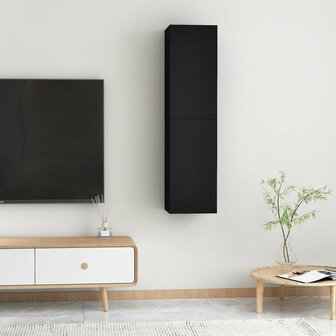 Tv-meubels 2 st 30,5x30x60 cm bewerkt hout zwart 11