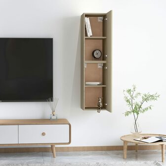 Tv-meubels 2 st 30,5x30x60 cm bewerkt hout sonoma eikenkleurig 12