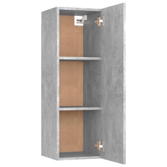 Tv-meubel 30,5x30x90 cm bewerkt hout betongrijs 5