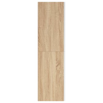 Tv-meubels 2 st 30,5x30x110 cm bewerkt hout wit sonoma eiken 5