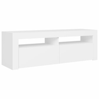 Tv-meubel met LED-verlichting 120x35x40 cm wit 3