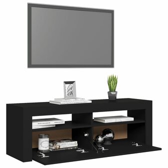 Tv-meubel met LED-verlichting 120x35x40 cm zwart 7