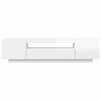 Tv-meubel met LED-verlichting 160x35x40 cm hoogglans wit 8