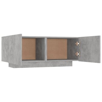 Tv-meubel 100x35x40 cm bewerkt hout betongrijs 4