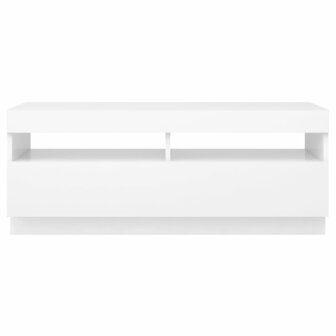 Tv-meubel met LED-verlichting 100x35x40 cm wit 10