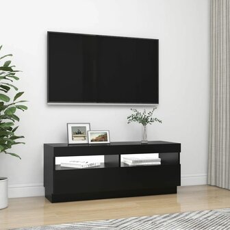 Tv-meubel met LED-verlichting 100x35x40 cm zwart 5