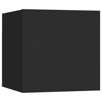 Tv-wandmeubelen 2 st 30,5x30x30 cm zwart 8