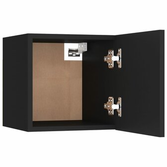 Tv-wandmeubelen 2 st 30,5x30x30 cm zwart 11