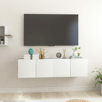 Tv-hangmeubelen 2 st 60x30x30 cm wit 1