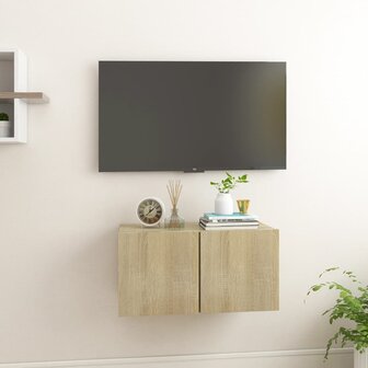 Tv-hangmeubel 60x30x30 cm sonoma eikenkleurig 1