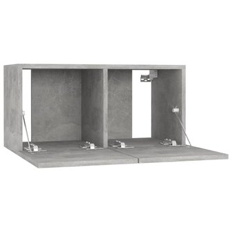 Tv-hangmeubelen 2 st 60x30x30 cm betongrijs 6