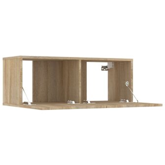 Tv-meubels 2 st 80x30x30 cm bewerkt hout sonoma eikenkleurig 7