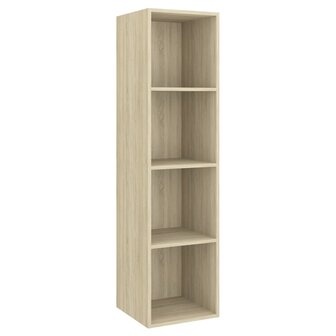 Tv-wandmeubel 37x37x142,5 cm bewerkt hout sonoma eikenkleurig 2