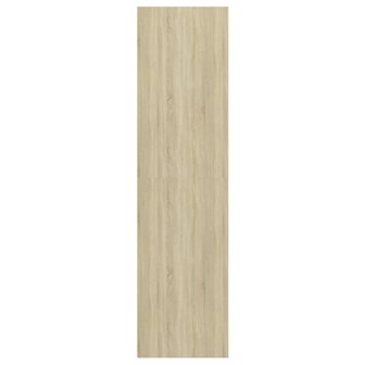 Tv-wandmeubel 37x37x142,5 cm bewerkt hout sonoma eikenkleur wit 5