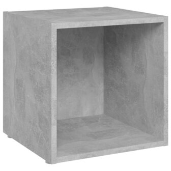 Tv-meubelen 4 st 37x35x37 cm bewerkt hout betongrijs 3