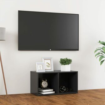 Tv-meubel 72x35x36,5 cm bewerkt hout grijs 1