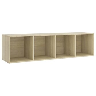 Tv-meubel 142,5x35x36,5 cm bewerkt hout sonoma eikenkleurig 2