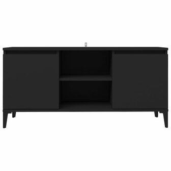 Tv-meubel met metalen poten 103,5x35x50 cm zwart 5