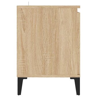 Tv-meubel met metalen poten 103,5x35x50 cm sonoma eikenkleurig 6