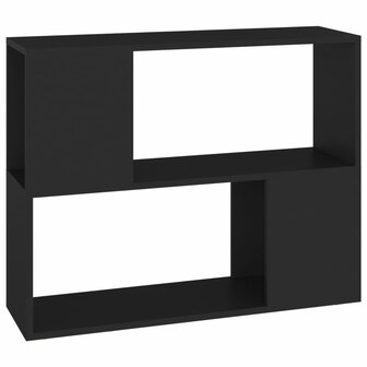 Tv-meubel 80x24x63 cm bewerkt hout zwart 2