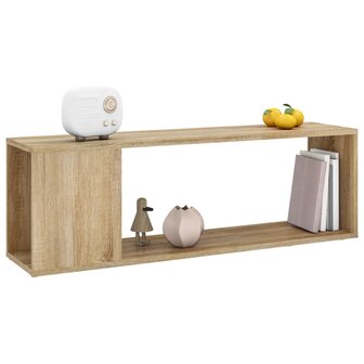 Tv-meubel 100x24x32 cm bewerkt hout sonoma eikenkleurig 6