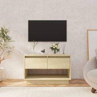 Tv-meubel 70x41x44 cm bewerkt hout sonoma eikenkleurig 1