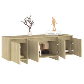 Tv-meubel 120x30x40,5 cm bewerkt hout sonoma eikenkleurig 4