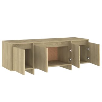 Tv-meubel 120x30x40,5 cm bewerkt hout sonoma eikenkleurig 7