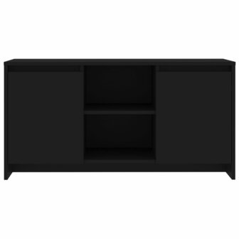 Tv-meubel 102x37,5x52,5 cm bewerkt hout zwart 3