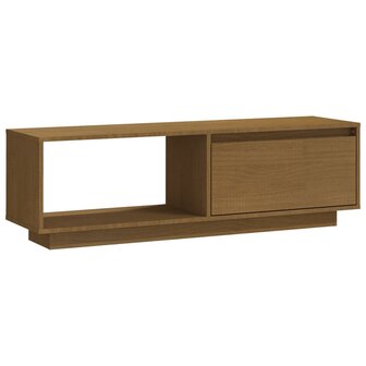 Tv-meubel 110x30x33,5 cm massief grenenhout honingbruin 2