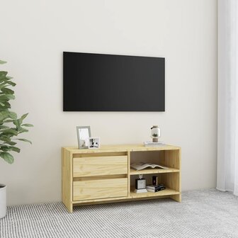 Tv-meubel 80x31x39 cm massief grenenhout 1