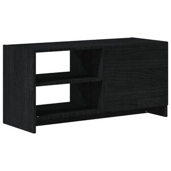 Tv-meubel 80x31x39 cm massief grenenhout zwart 7