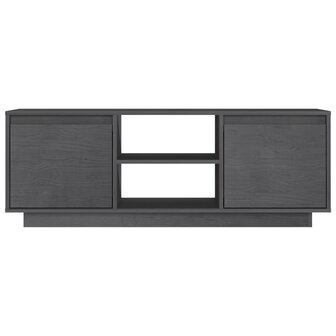 Tv-meubel 110x30x40 cm massief grenenhout grijs 5