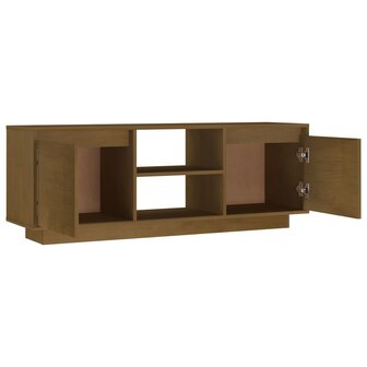 Tv-meubel 110x30x40 cm massief grenenhout honingbruin 7