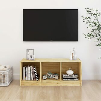 Tv-meubel 104x33x41 cm massief grenenhout 1