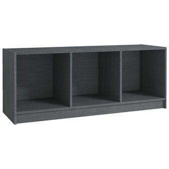 Tv-meubel 104x33x41 cm massief grenenhout grijs 2