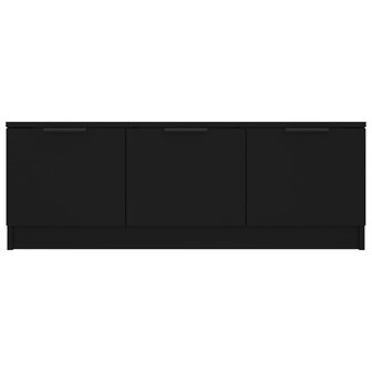 Tv-meubel 102x35x36,5 cm bewerkt hout zwart 7