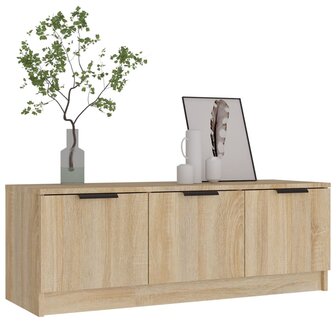 Tv-meubel 102x35x36,5 cm bewerkt hout sonoma eikenkleurig 5