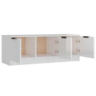 Tv-meubel 102x35x36,5 cm bewerkt hout hoogglans wit 6