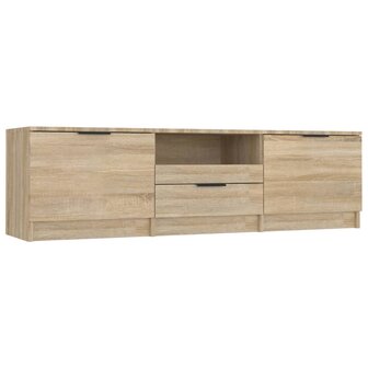 Tv-meubel 140x35x40 cm bewerkt hout sonoma eikenkleurig 2