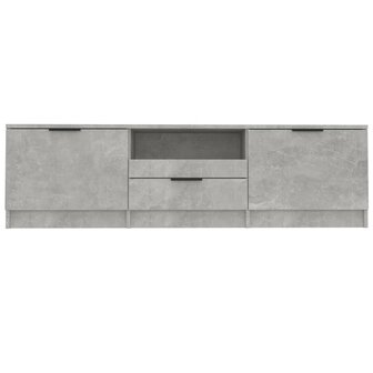 Tv-meubel 140x35x40 cm bewerkt hout betongrijs 4