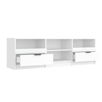 Tv-meubel 150x33,5x45 cm bewerkt hout wit 5