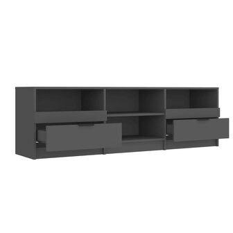 Tv-meubel 150x33,5x45 cm bewerkt hout zwart 5