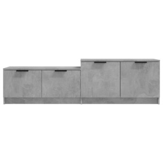 Tv-meubel 158,5x36x45 cm bewerkt hout betongrijs 5