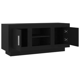 Tv-meubel 102x35x45 cm bewerkt hout zwart 7