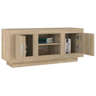 Tv-meubel 102x35x45 cm bewerkt hout sonoma eikenkleurig 4