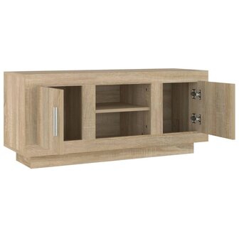 Tv-meubel 102x35x45 cm bewerkt hout sonoma eikenkleurig 7